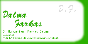 dalma farkas business card